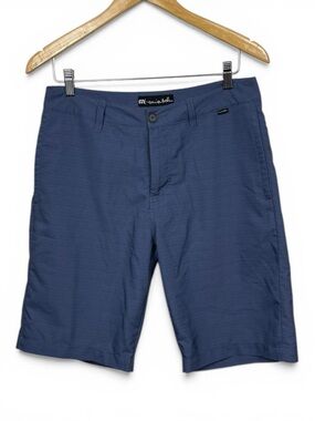 Travis Mathew Men's Navy Performance Flat-Front Shorts